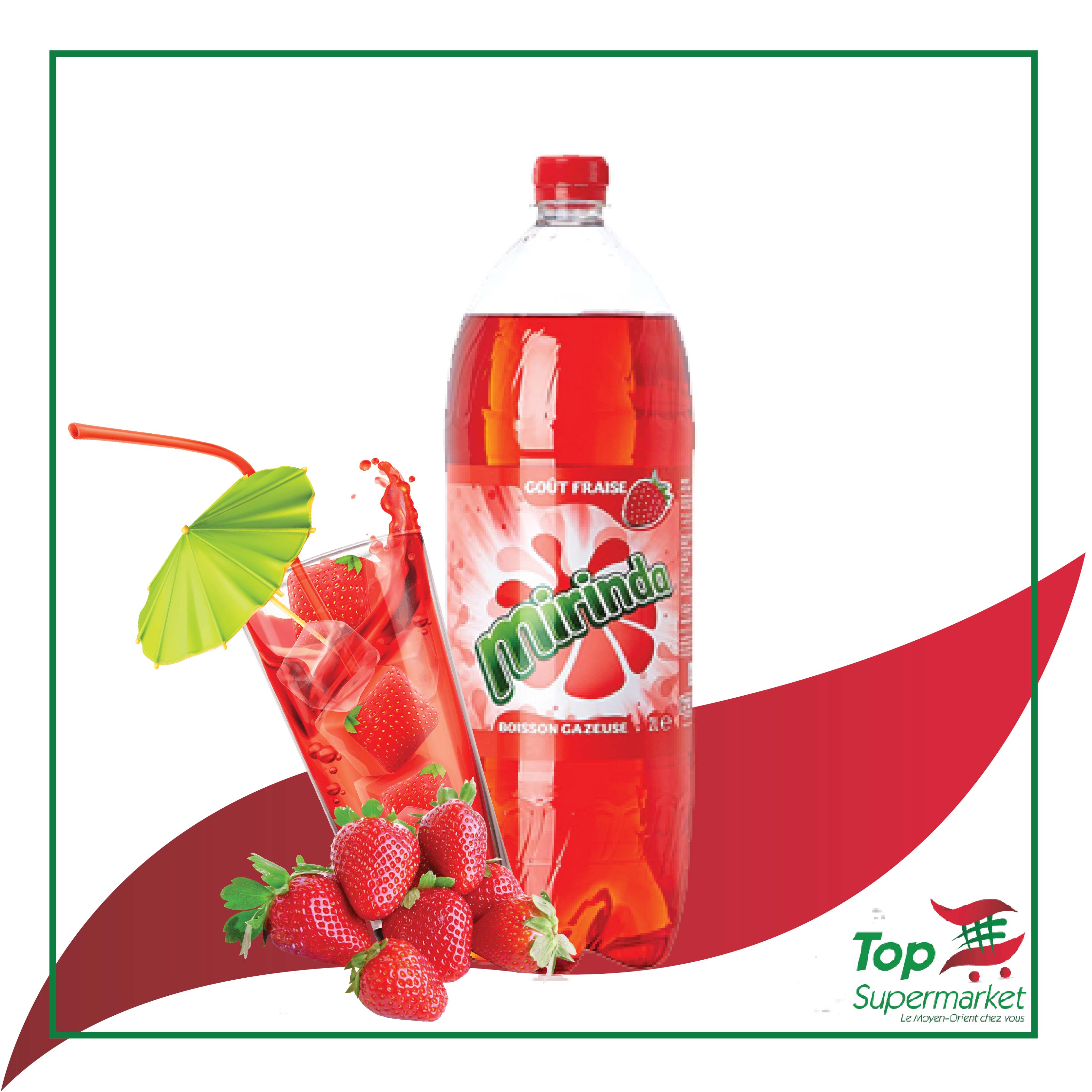 Mirinda Fraise 2L